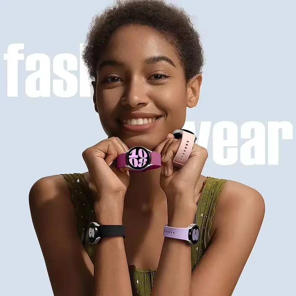 حزام الموقع الرسمي لساعة سامسونج جالاكسي 7 FE 44 مللي متر 40 مللي متر سوار سيليكون جالاكسي Watch6 4 6 كلاسيك 5 برو باند 43 مللي متر 47 مللي متر