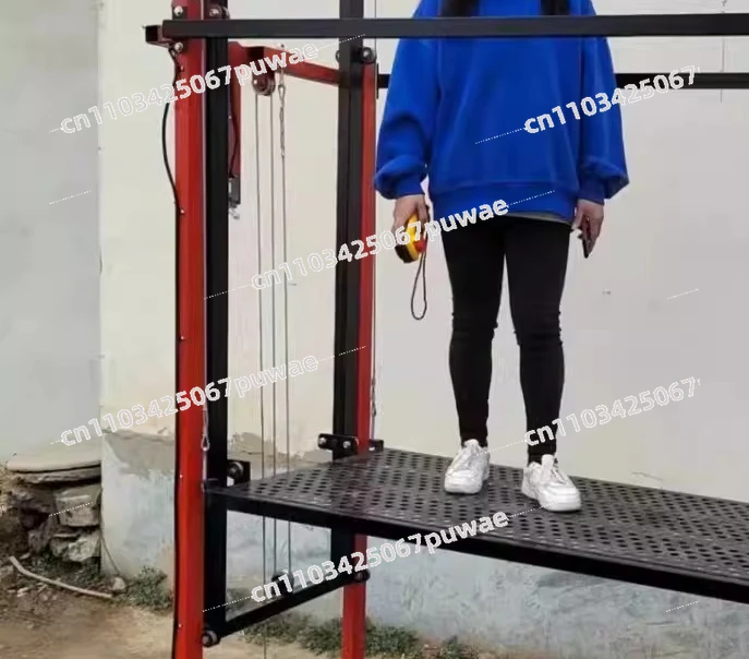 

5-6M Electric Lifting Scaffold Fully Automatic Folding Climbing Platform Small Cargo Elevator Hoist for Construction Maintenance