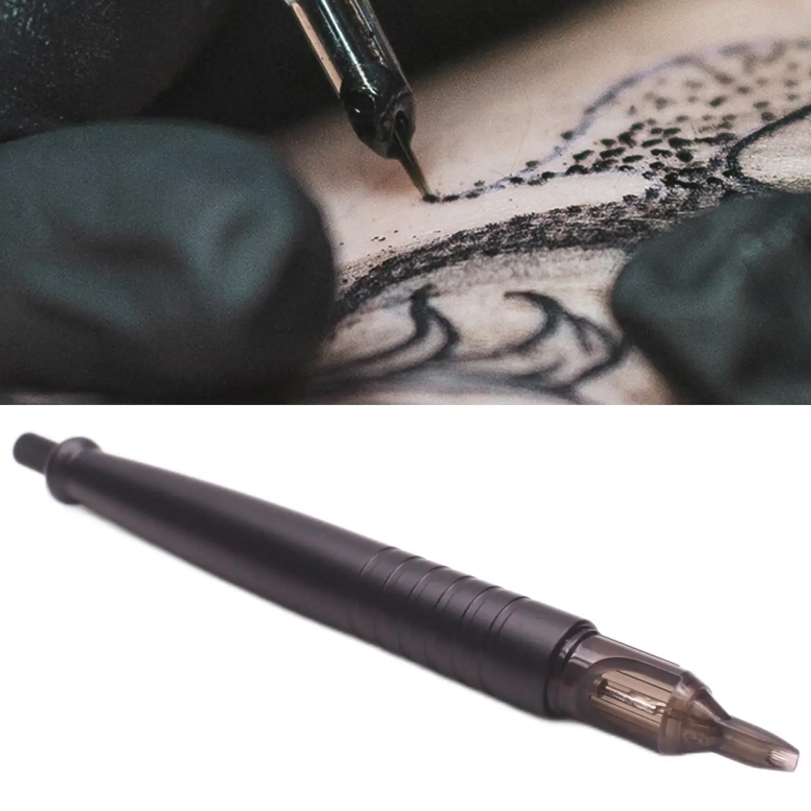 Aluminum Alloy Tattoo Hand Poke Pen Kit with Needle for Professional and Beginner Tattoo Tools Home