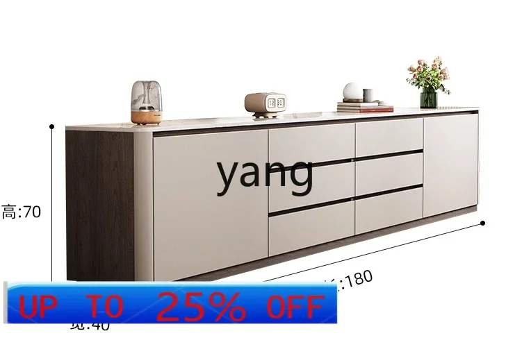 

lmm TV cabinet 70cm high floor-to-ceiling living room household rock slab bedroom solid wood