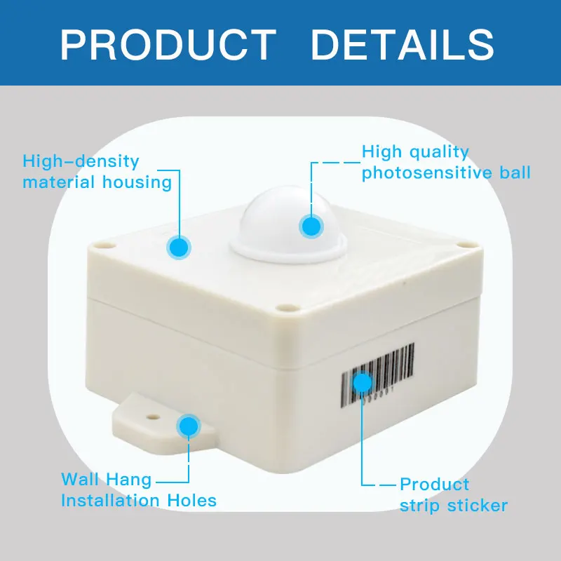 Wireless Light Intensity Detection Sensor Lora Agricultural Illumination Lux Sensor for Optimal Crop Lighting