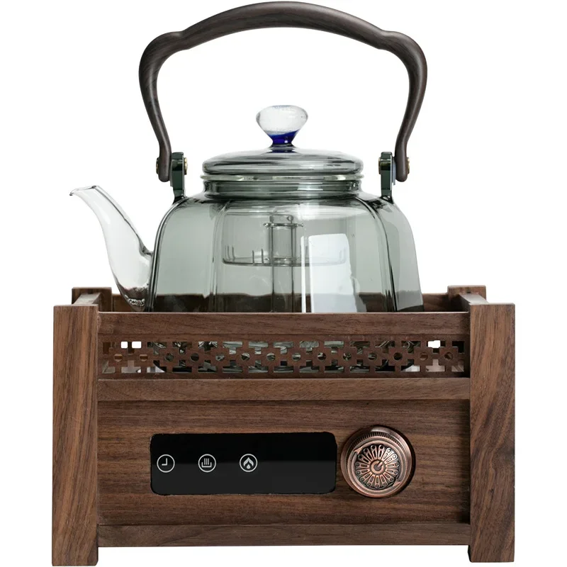 Ju Xin Wei Stove Tea Cooking Electric Pottery Stove High end Steaming Tea Set Tea Stove Chinese Walnut Tea Set