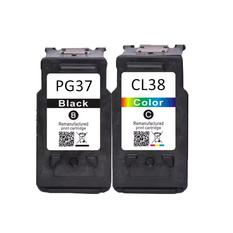 PG-37 CL-38 PG37 CL38 Compatible Ink Cartridge For Canon Pixma MP140 MP190 MP210 MP220 MP420 IP1800 IP2600 MX300 MX310 Printer