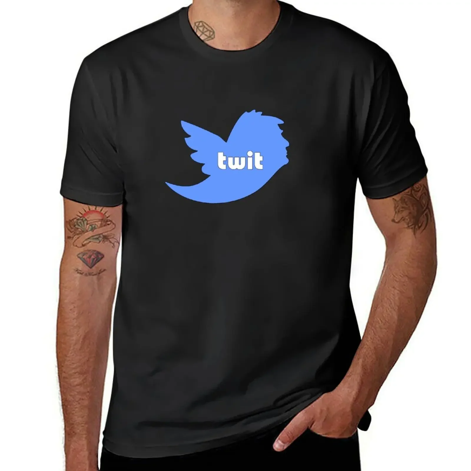 The Commander in Tweet T-Shirt customizeds vintage graphic tee t shirts men