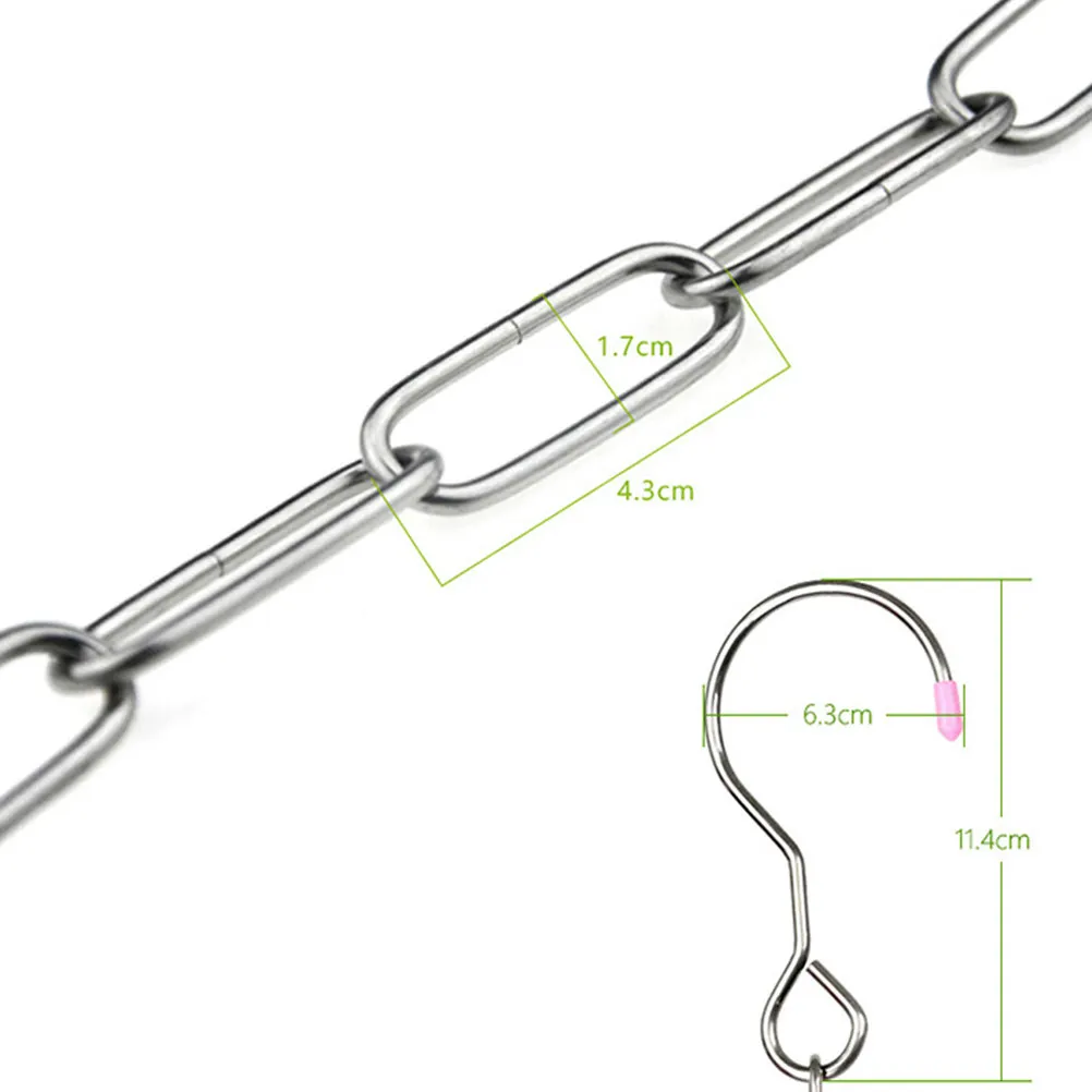 2 Meter Stainless Steel Clothes Drying Chain Heavy Duty Portable Drying Rope for Home Travel Camping Outdoor Laundry Hanging