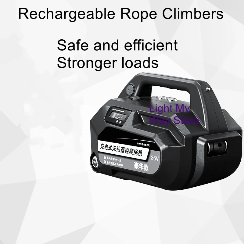 Wireless Electric Rope Climber Electric Hoist Air Conditioner Lifting Tool Small  Remote Control Rechargeable