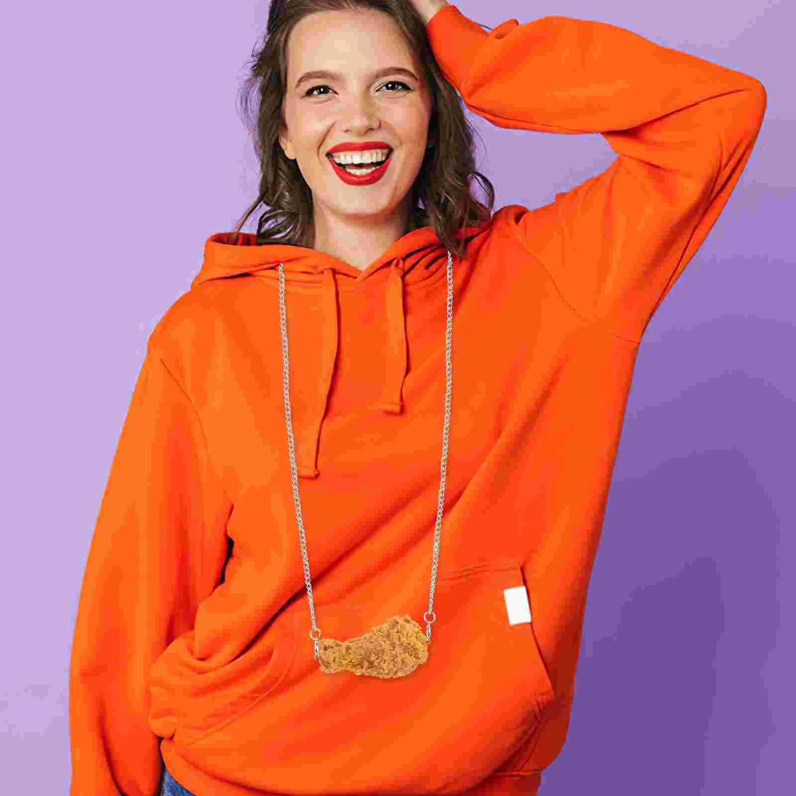 Imitation Chicken Leg Necklace Fried Food Decoration Decorations Hanging Pendant