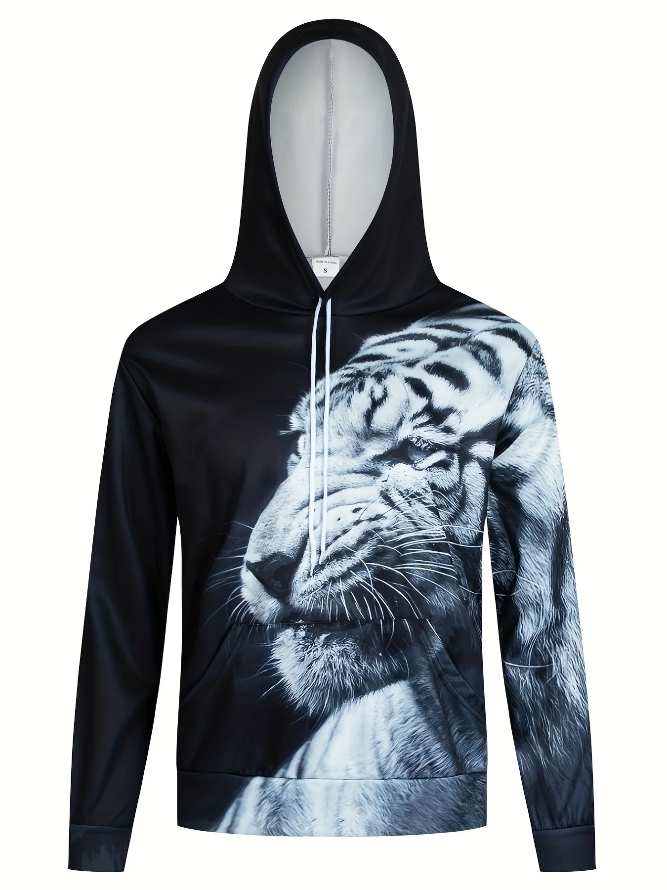 

2025 Men's Tiger Novelty Hoodie 3D Realistic Print Pattern Fashion Sweatshirt Autumn Women'S Fashion Casual Oversized Pullover