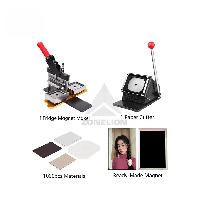 

Hot Sale Rectangle 65x90mm Custom Photo Fridge Magnet Button Maker Button Machine Kit Customizable Fridge Magnets