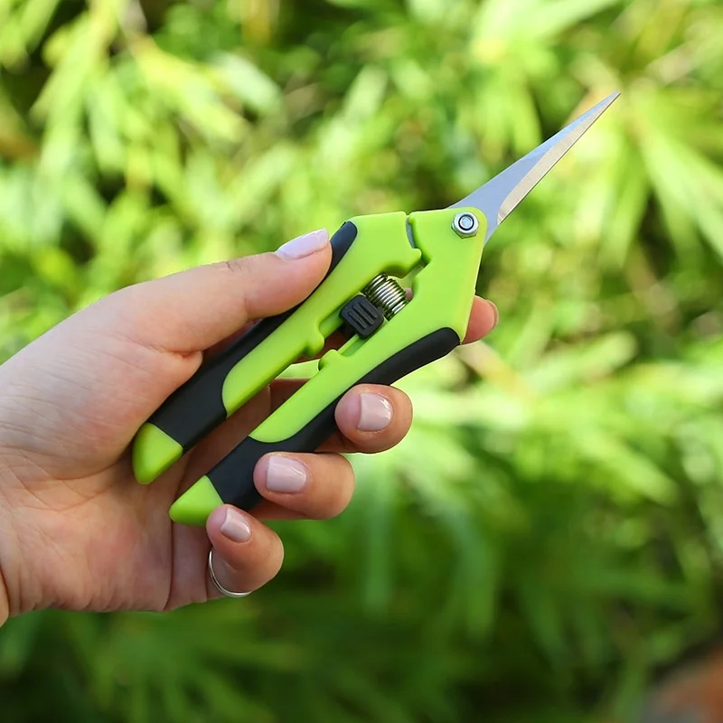 10pcs Stainless Steel Multi-purpose Garden Pruning Shears and Mowing Shears, Garden Pruning PP + Thermoplastic Rubber