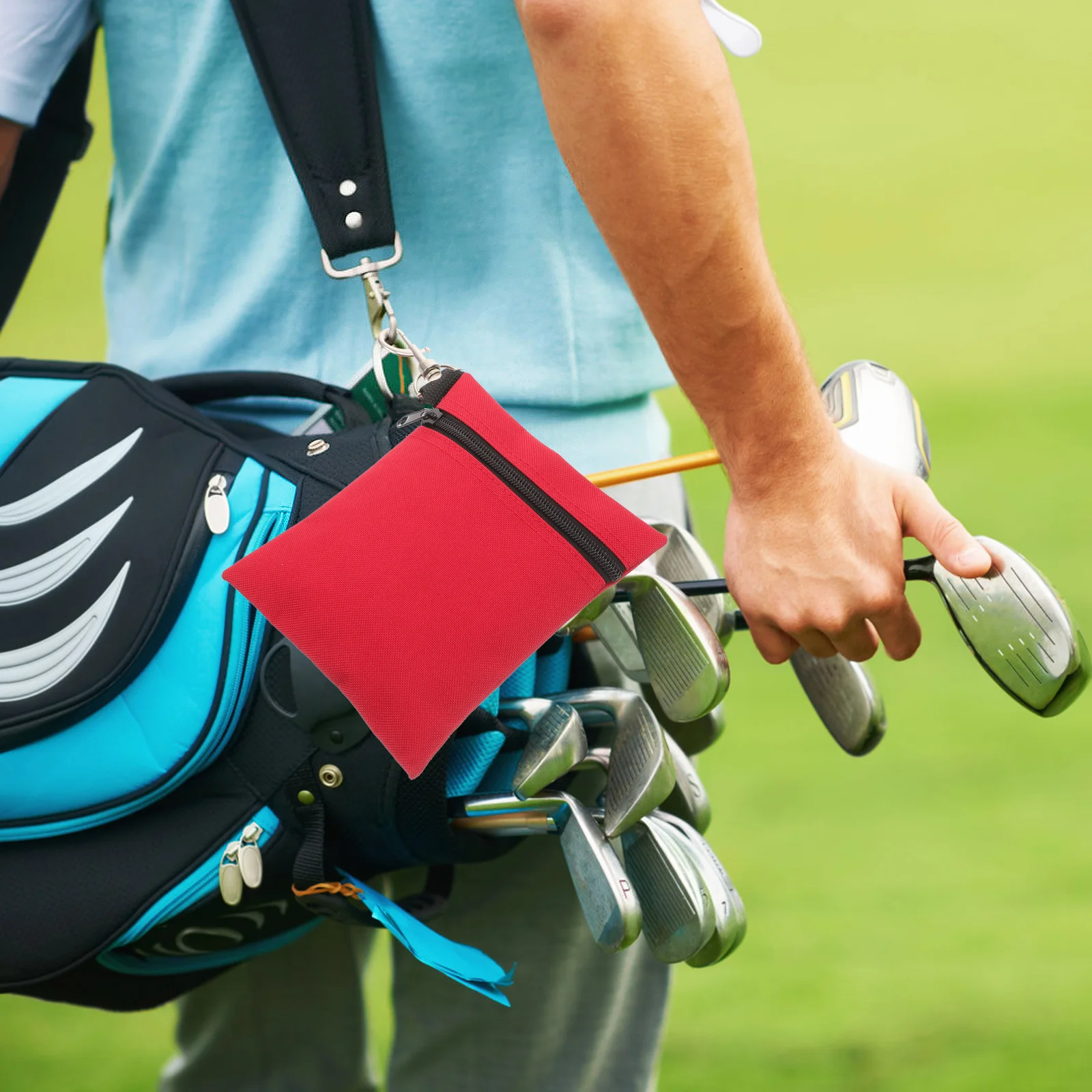 

Golfing Ball Bag Simple Shaped Compact Golf Ball Pouch Reusable Anti-Scratch Storage for Daily Use Golf Supplies Organizer