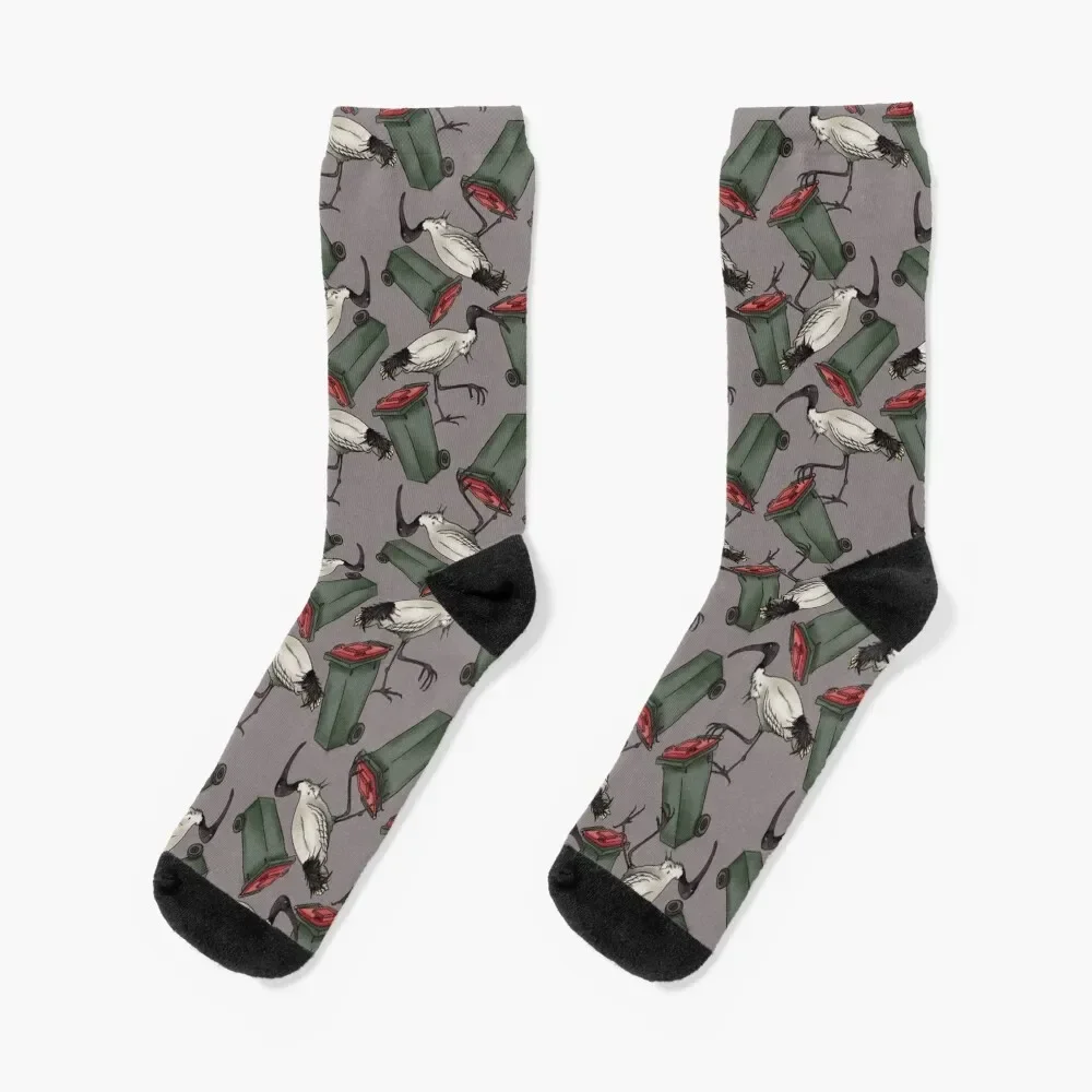 

Bin Chickens - Grey Socks Climbing hip hop winter gifts Crossfit Men's Socks Luxury Women's