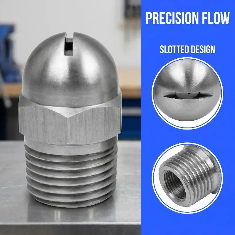 Flat Fan Spray Nozzle BHC Air Knife Blowing Wind Nozzle 1/8'' 1/2'' Slot  Cleaning High Pressure For Industrial Dust Removal