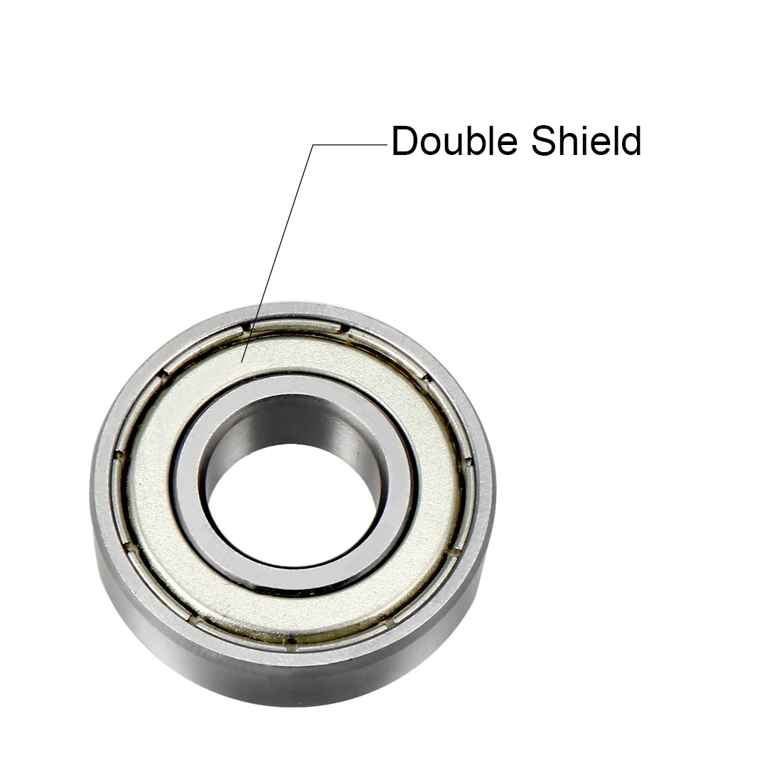 uxcell 6003ZZ Deep Groove Ball Bearing Double Shield 6003-2Z 80103, 17mm x 35mm x 10mm Chrome Steel Bearings, 5-Pack