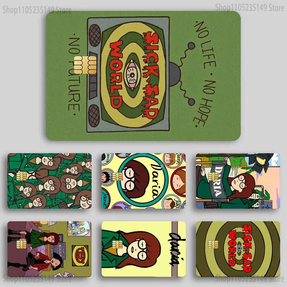 

C-Cool-D-Daria Card Sticker Diy Decorate Exquisite Bank Card Decals Patch Documents Birthday Gift