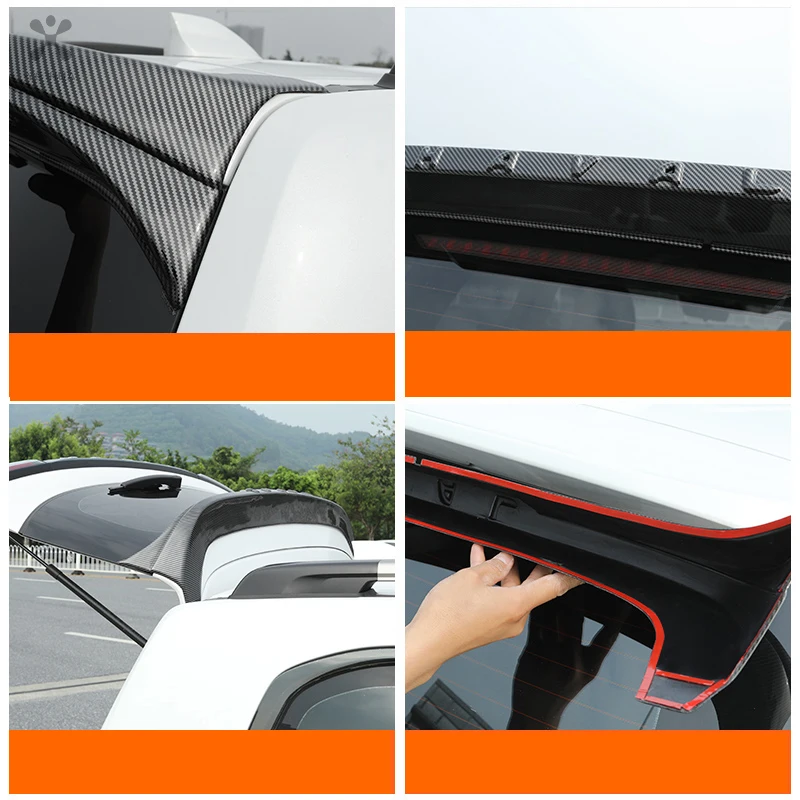 Applicable To Great Wall GWM Haval Dargo 2021 2022 2023 Tail Top Wing Spoiler Exterior Decoration Car Stickers Modification