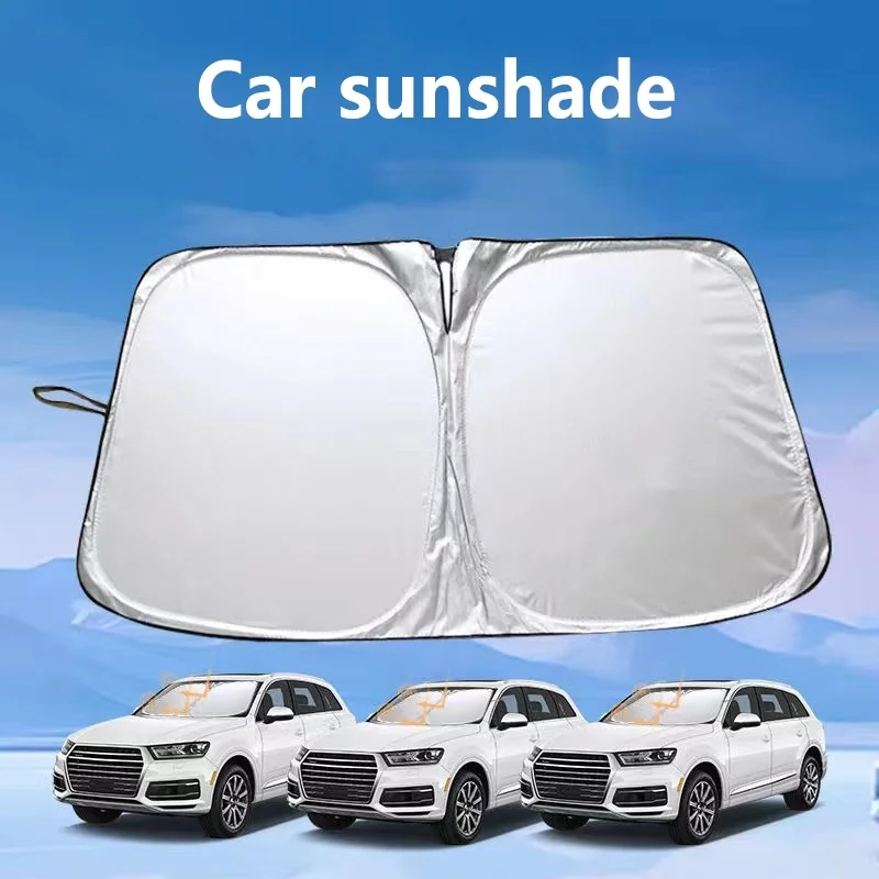 Para-sol Automotivo Interno para Para-brisa Dianteiro, Protetor Solar e Isolante Térmico, com Compartimento de Armazenamento, Acessório Automotivo