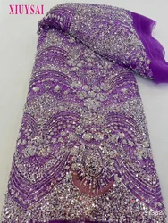Luxury Heavy Beaded lace Fabric with Pearls Dubai Evening Dresses 2024 Arabic Women Mermaid Wedding Party Prom Dress