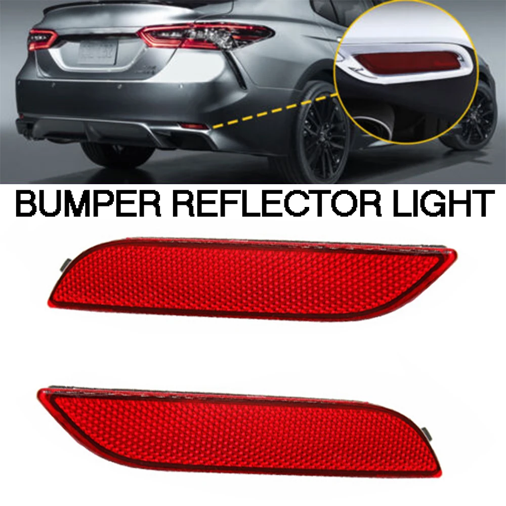 

1 пара для Toyota Camry 2018 2019 2020 2021, отражатель заднего бампера автомобиля, стоп-сигнал, автомобильные аксессуары # 8191006070 8192006060