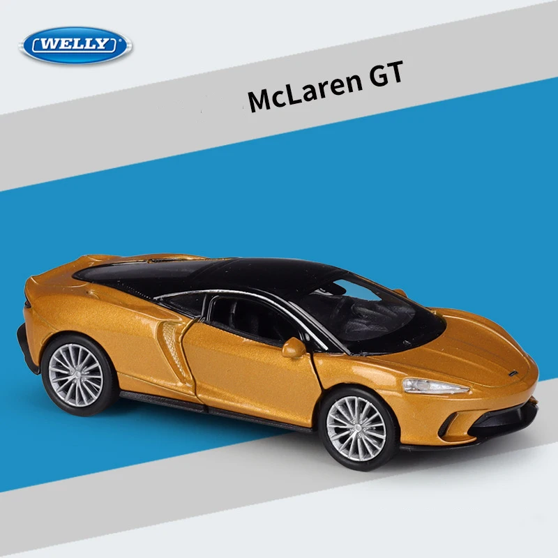 

Модель автомобиля WELLY 1:36 Mclaren GT из сплава, подходит для детских игрушек и коллекций