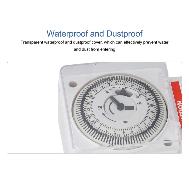 

Механический таймер-реле 24-часового цикла с интервалом 15 минут, часового типа, точный промышленный таймер-выключатель, AC220V