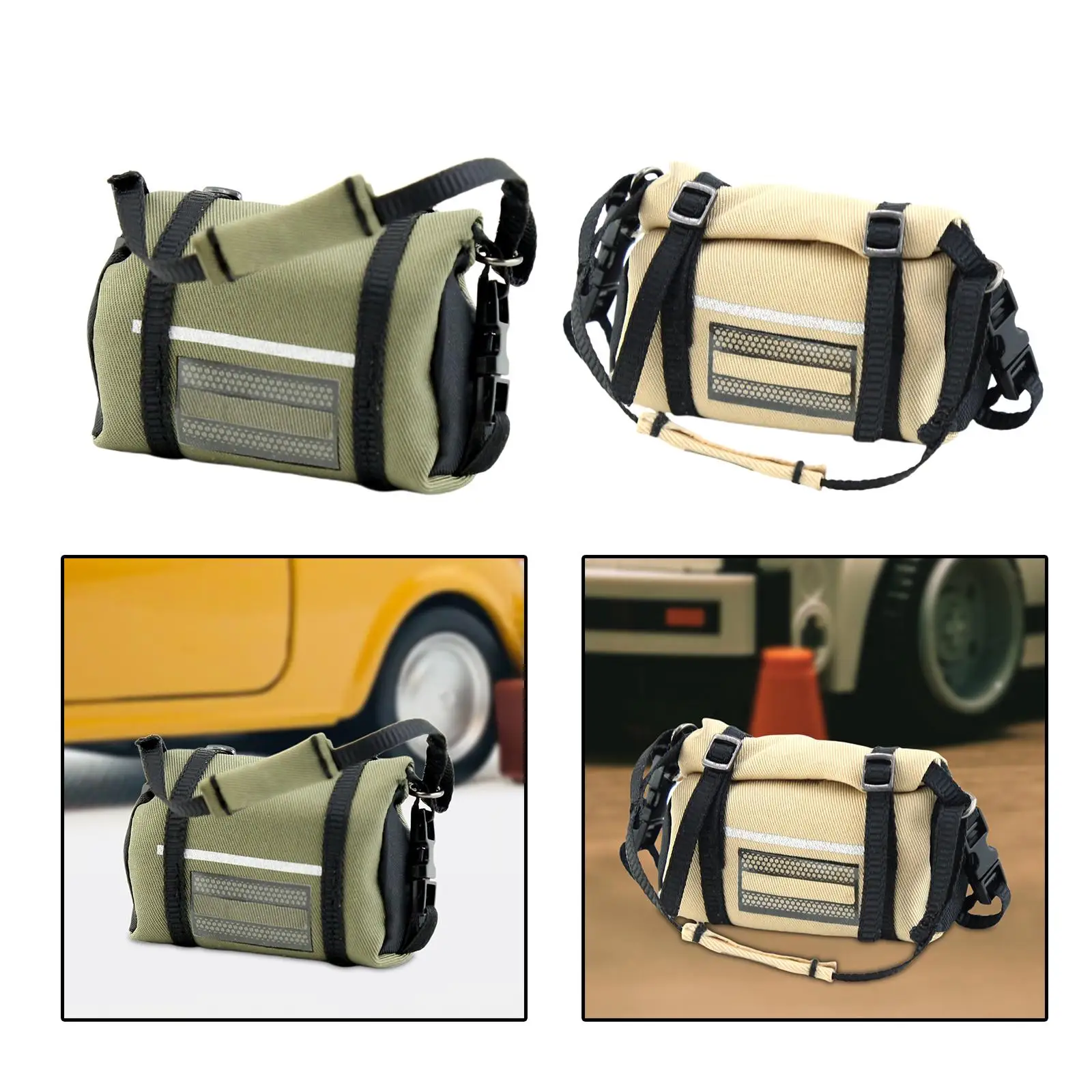 

Аксессуар для радиоуправляемого автомобиля, прочная замена, высокая имитация декора, декоративная сумка на крыше для 1:18, радиоуправляемый гусеничный автомобиль, запчасти, аксессуары