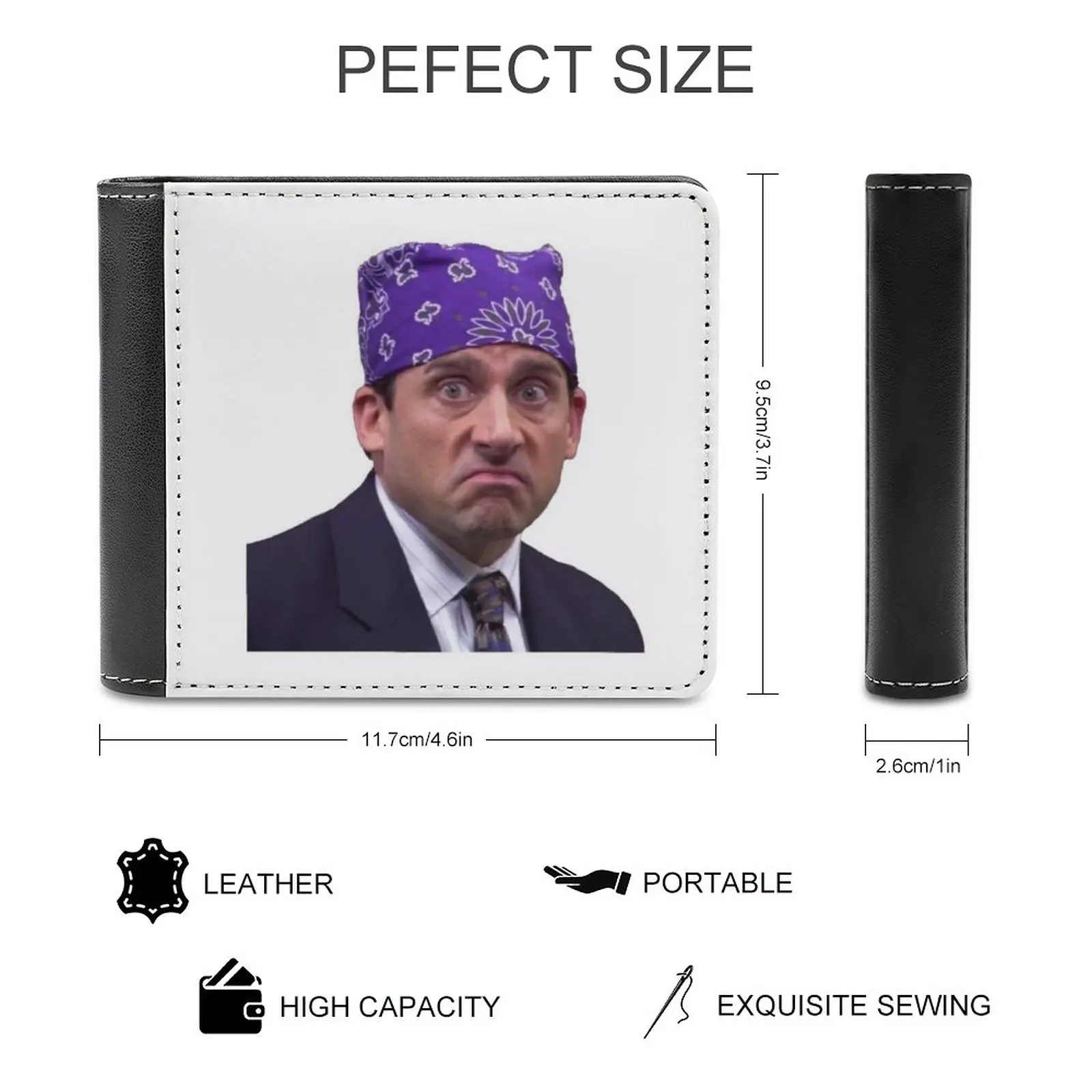 Michael Prison Mike Men Wallet Pu Leather Short Male Purses Credit Card Wallet For Men Money Bag Thee Office Prison Mike