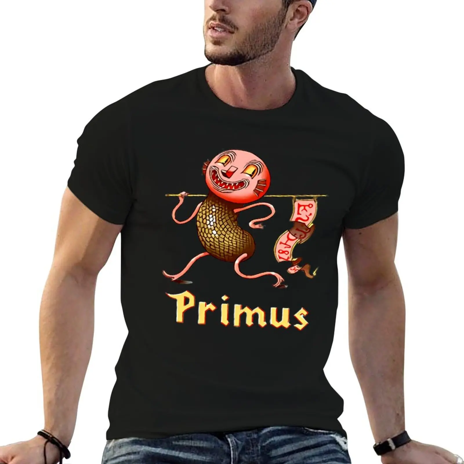 

primus vintage cover T-Shirt t shirt man casual t shirts for man cotton T-Shirt