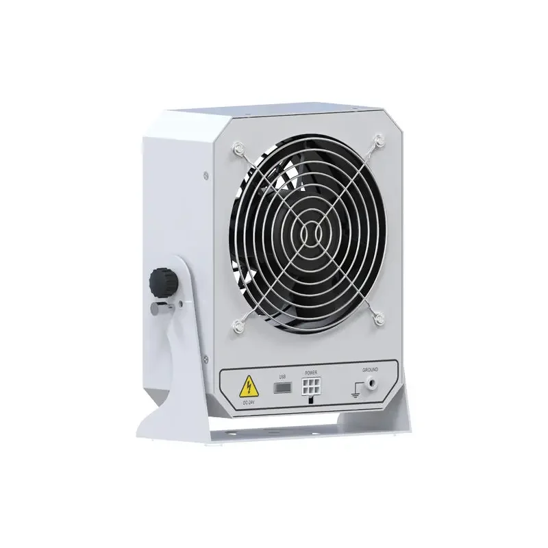 KESD Wind Adjustable High Speed Static Elimination Eleminator Device Ionizer Auto Ion Balance Antistatic Table Top Blower Fun