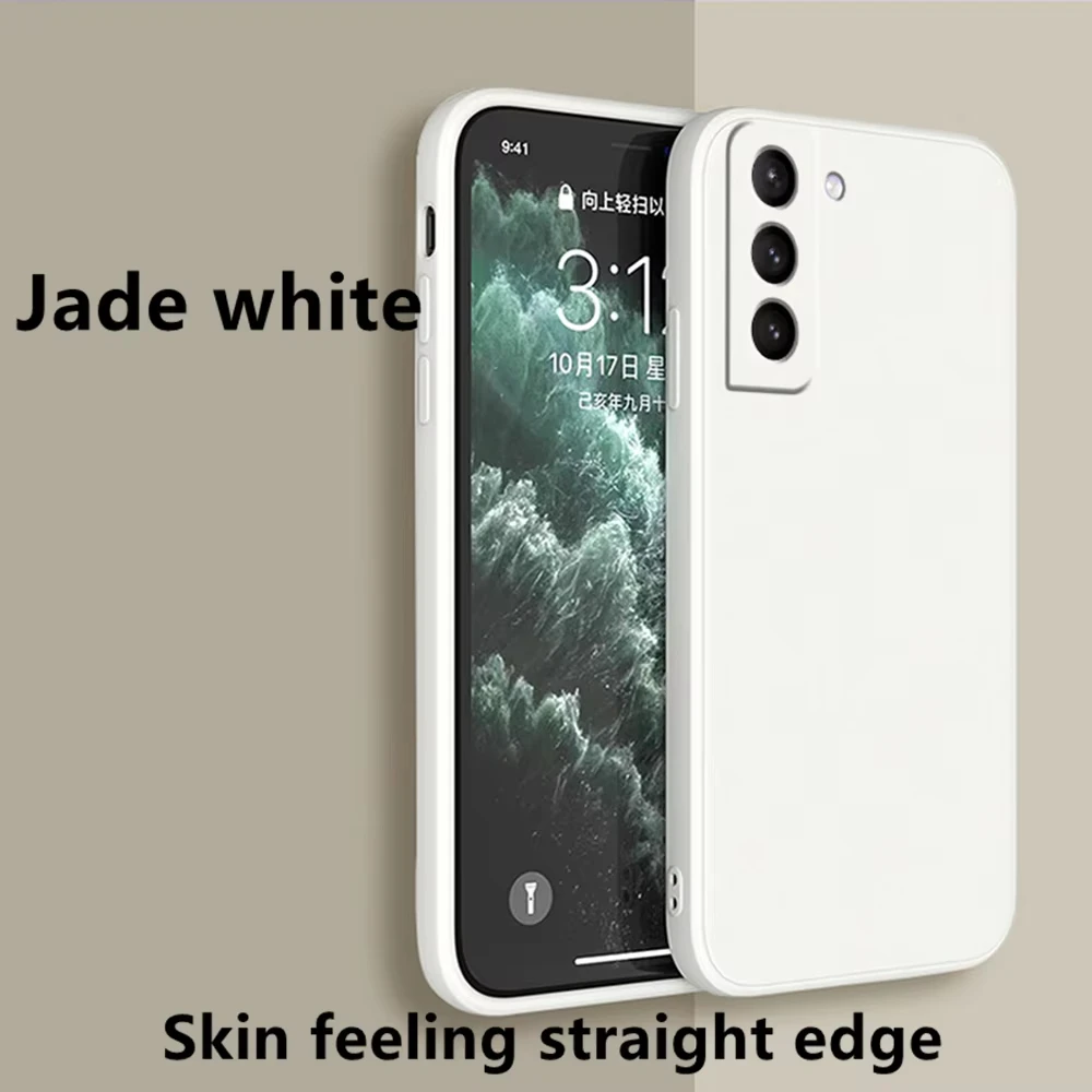 NNBILI Liquid Silicone Phone Case for Samsung Galaxy S21 S22 S20 Ultra S10 Plus FE A72 A71 A52 A51 A32 A31 4G 5G Soft Thin Cover image 5