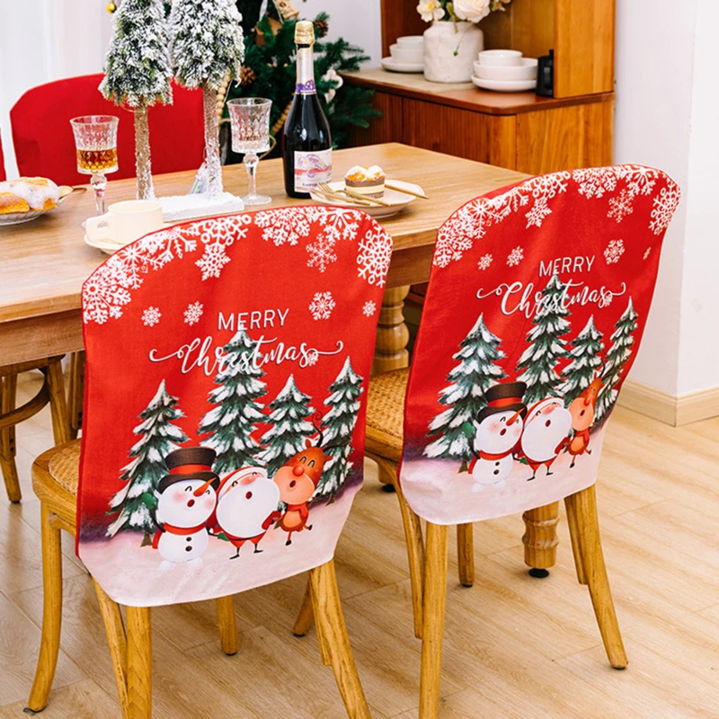 سانتا كلوز غطاء كرسي شجرة ، زينة عيد الميلاد للمنزل ، زخارف الطاولة ، هدايا عيد الميلاد ، نويل ، العام الجديد ، * * #3