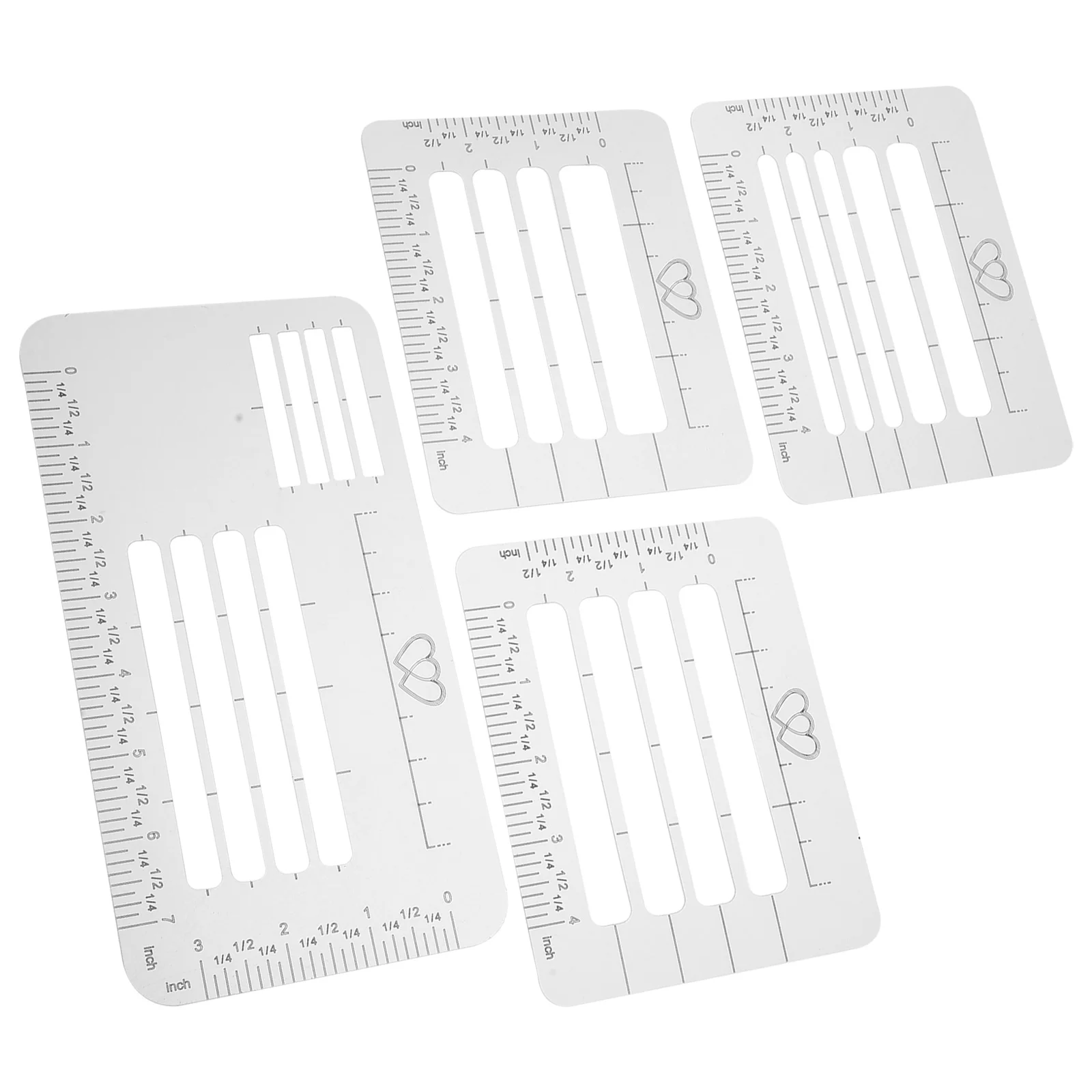 4pcs 4 Style Envelope Addressing Guide Stencil Templates Fits Wide Range for Envelopes Sewing Thank You