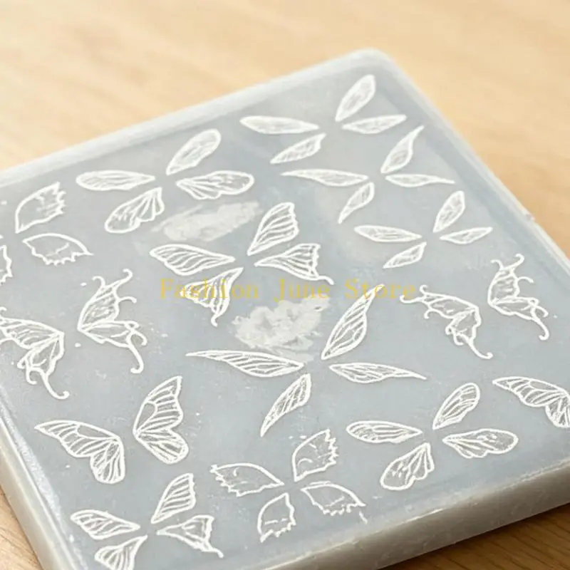 N5KA Silicone Art Mold Featuring Butterfly Wing Detailing For Unique Decoration