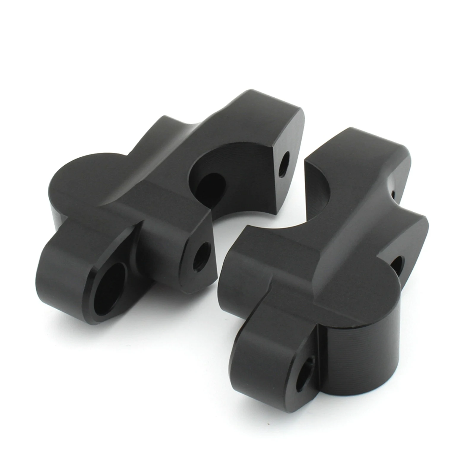 Black Handlebar Riser Clamp Adaptor Increase Higher Kit Aluminum For Suzuki GSX-S1000S Katana Move Back Mount