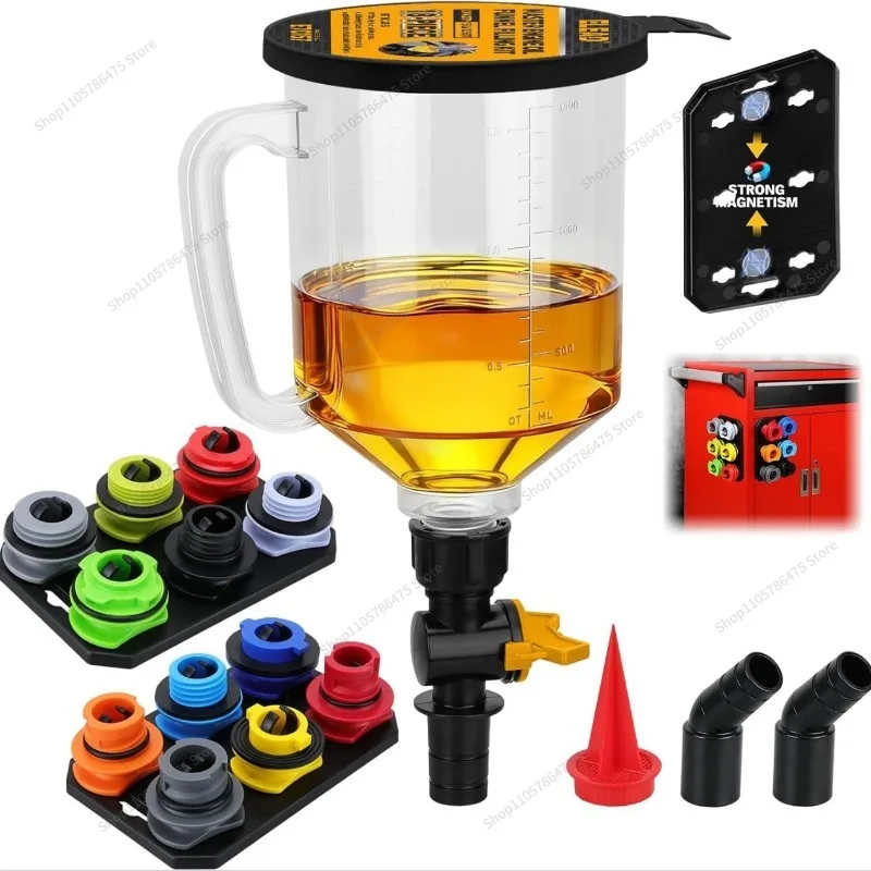 FOR 18-Piece Set Car Engine Oil Funnel Set Engine Oil Funnel Kit Filler