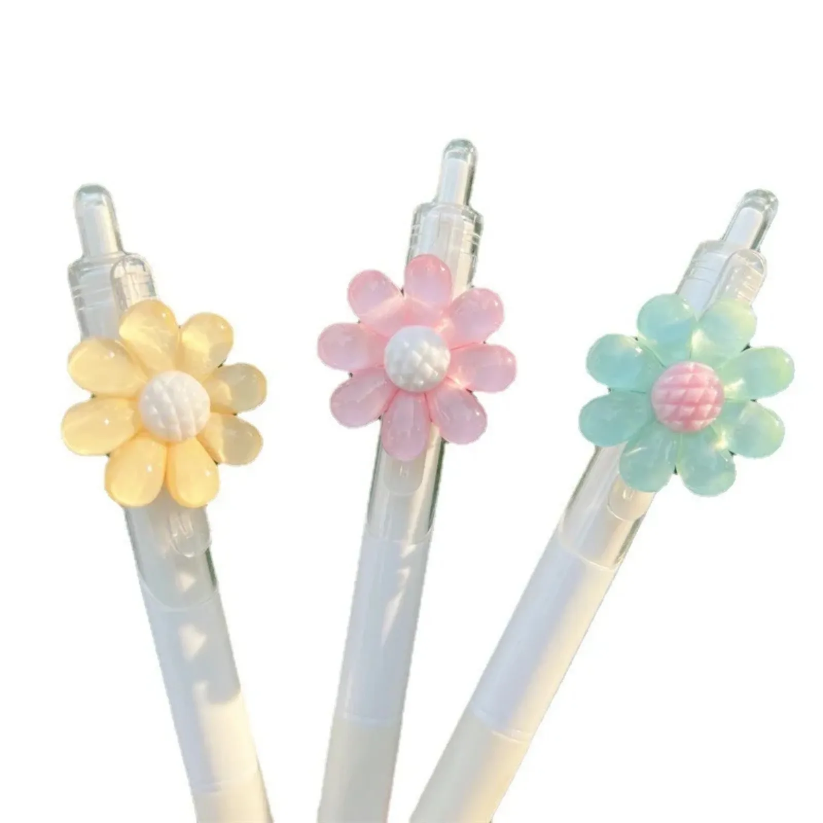 Sunflower Flower Gel Pen Creative Press Office Gift School Supplies Stationery Kawaii Funny Pens 1 PCS