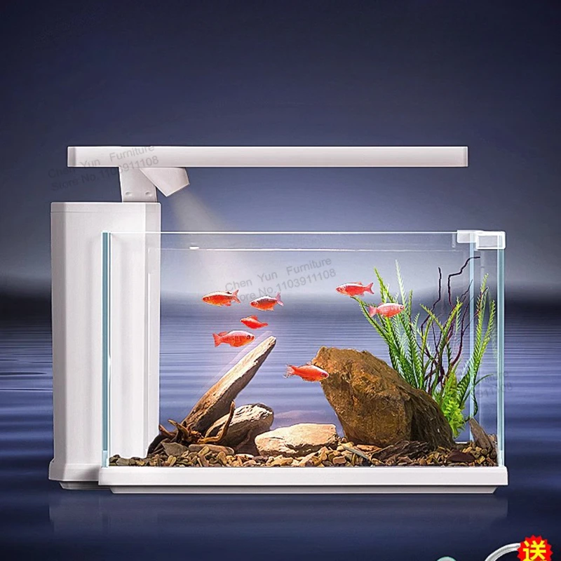 Landscaping Filtration Fish Tank Glass Cobble Aquatic Pet Supplies Decoration Nordic Fish Tank Ecology Aquarium Pour Aquarium