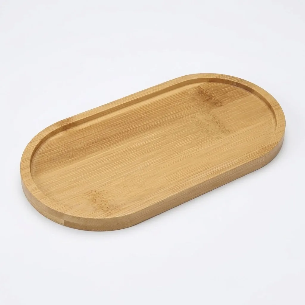 Multi Bamboo Tray Wood Saucer Flower Pot Tray Cup Pad Coaster Plate for Kitchen Decorative Plate Creative Coaster Coffee