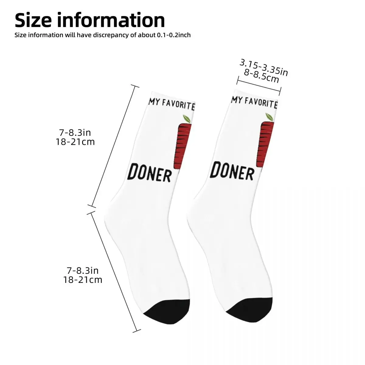 Ich liebe Döner Kebab gemütliche Unisex-Socken, Radfahren glückliche 3D-Drucksocken, Streets tyle verrückte Socke