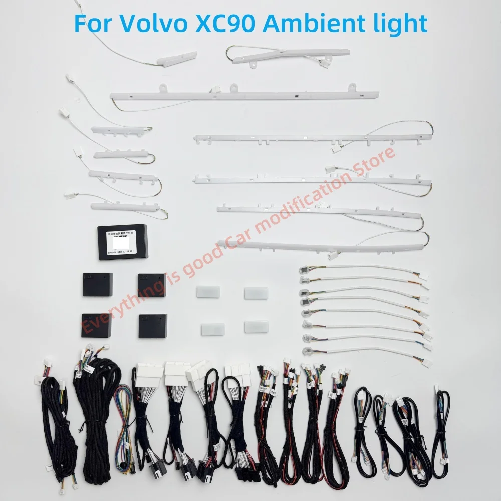 LED Ambient Light For Volvo XC90 interior lighting upgrade 64 colors Atmosphere Lamp footlight APP& key control Auto parts new