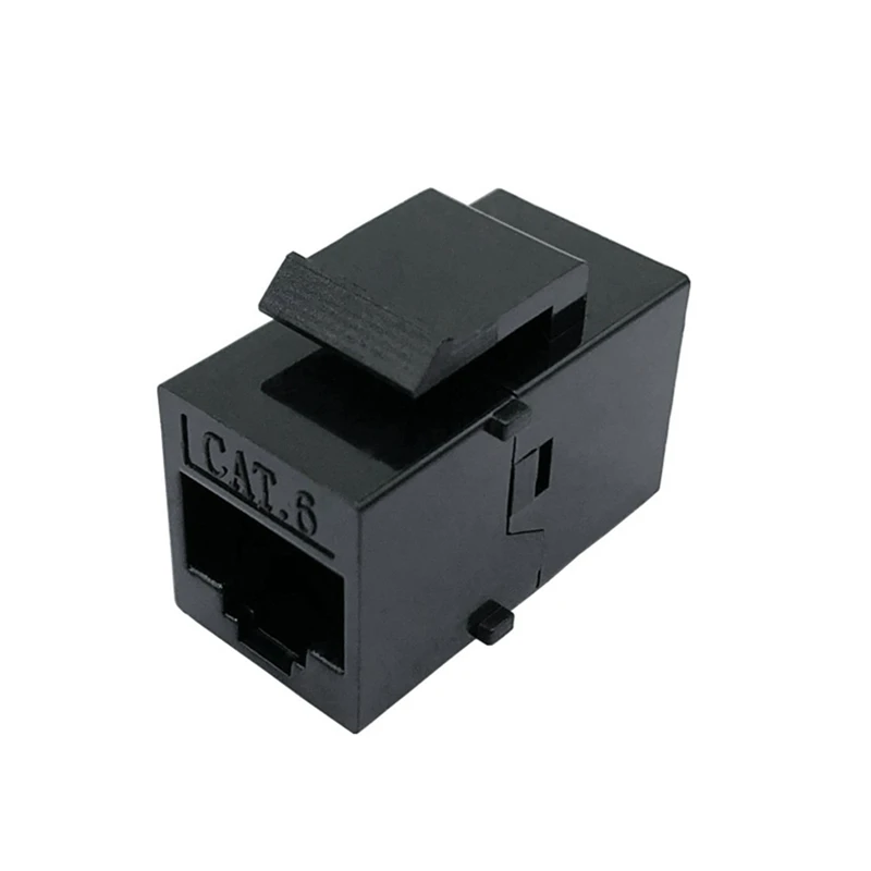 RJ45 Cat6 Keystone Coupler UTP Keystone Inline Coupler Female To Female Cat6 Keystone Jack Cat6 Connector Easy Install 1Pcs