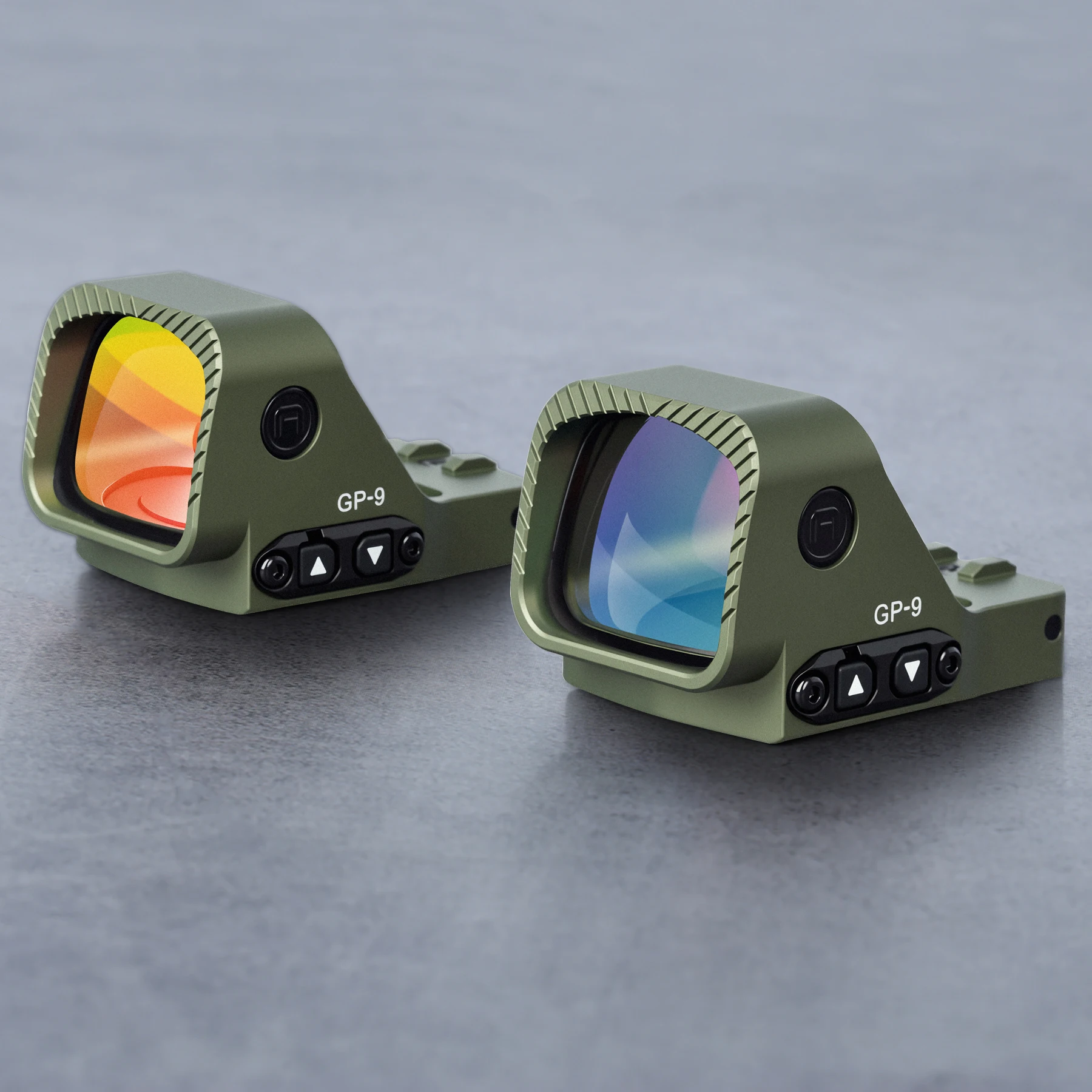 

Оптический прицел GP-9 Army Green 6 MOA с красной/зеленой точкой, алюминиевый корпус 7075, увеличенное окно, для соревнований, Motion Awake 407C/507C/508T