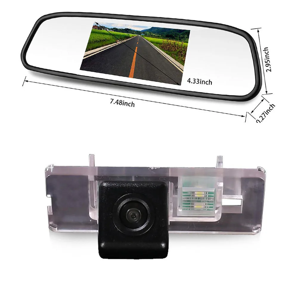 

Car reverse Camera +4.3"Mirror For BMW 5er Series Touring Kombi E39 520d 520i 523i 525d 525i 525tds 528i 530d 530i 540i 03/1997