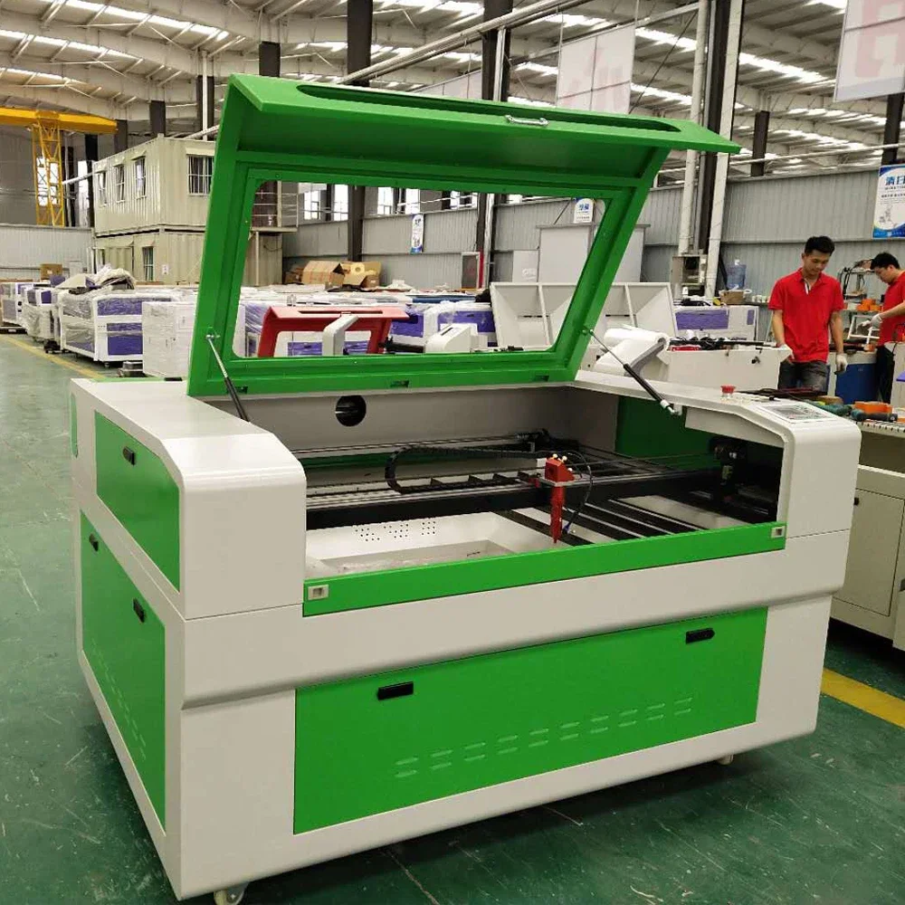 RECI W4 100W 1390 Laser Engraving Cutting Machine With Auto Focus Co2 Laser Cutter CW5200 Rotation Axis