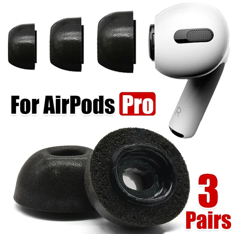 1/3 paia di punte per le orecchie in Memory Foam per AirPods Pro 1st 2nd Gen custodia protettiva per auricolari isolamento acustico superbo