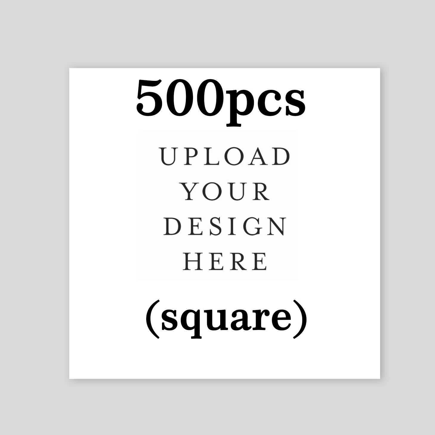 

500pcs Custom Square Stickers for Product Packaging QR Code Wedding Birthday Gifts Party Festive Occasions