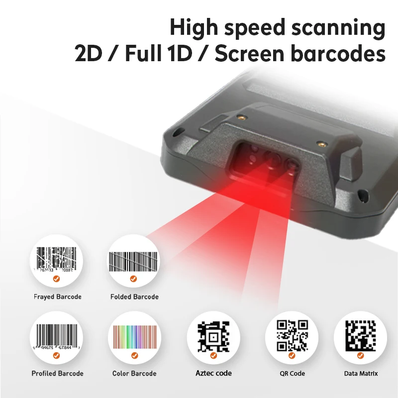 Terminal portátil PDA Android com Barcode Scanner, coleta de dados portátil, equipamento terminal, 1d, 2D, QR