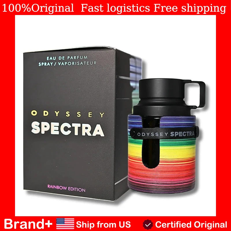 Original Armaf Odyssey Spectra Rainbow Edition for Unisex Eau De Parfum Spray 3.4 Ounce Eastern-Middle Eastern Fragrance Long Lasting Fragrance Cologne Natural Perfume Cologne Arabian Women's Perfume  Clean Fresh Scent