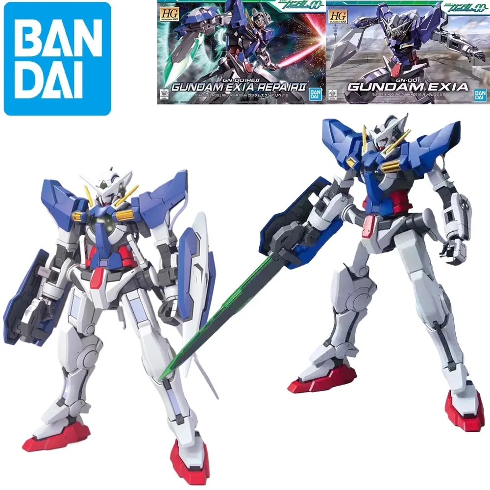 

Bandai Original HG GN-001 GUNDAM EXIA / GN-001RE2 GUNDAM EXIA REPAIR2 Anime Action Figures Toys for Kids Gift Model Ornaments