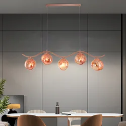 Lámpara colgante de Lava LED para decoración del hogar, candelabro para comedor, cocina, dormitorio, lámparas colgantes de tira larga minimalistas
